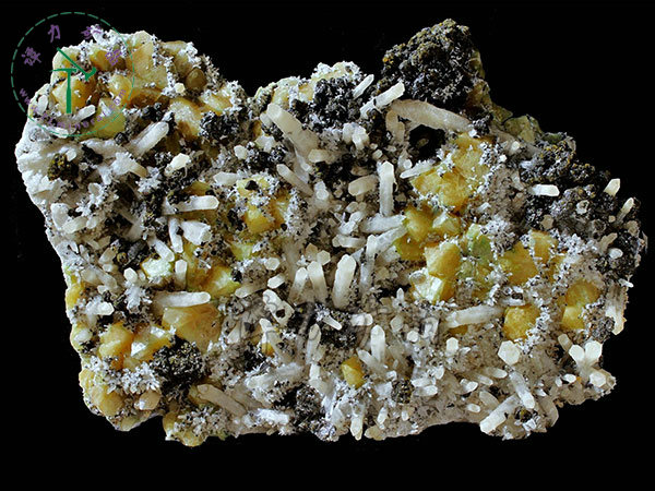 白鎢礦+閃鋅礦，內(nèi)蒙古，東烏珠穆沁旗，額仁高畢