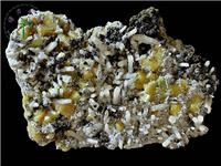 白鎢礦+閃鋅礦，內(nèi)蒙古，東烏珠穆沁旗，額仁高畢