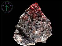 釩鉛礦+重晶石，-32x32x23cm-摩洛哥