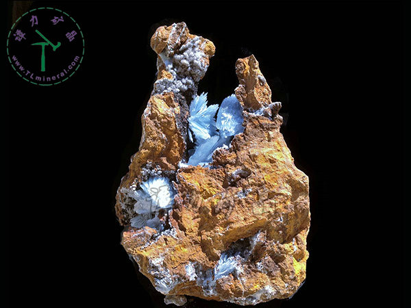 藍(lán)色重晶石，34x57x32cm-摩洛哥