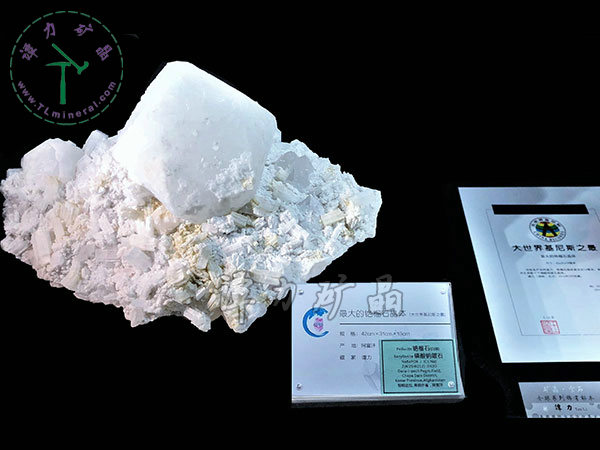 基尼斯之最：銫榴石和磷鈉鈹石，42x31x19,阿富汗